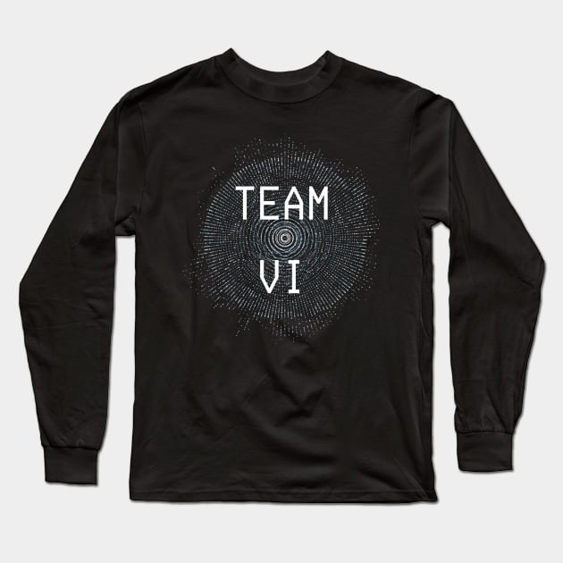 Vi Vs Emacs Wars — Team Vi Long Sleeve T-Shirt by nathalieaynie